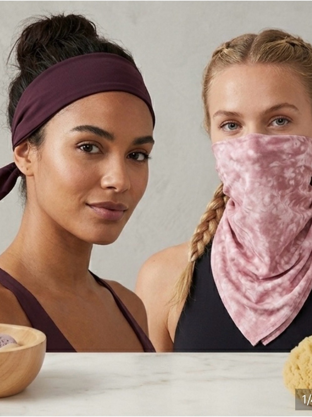 Athleta 2 pack Headband / bandanas